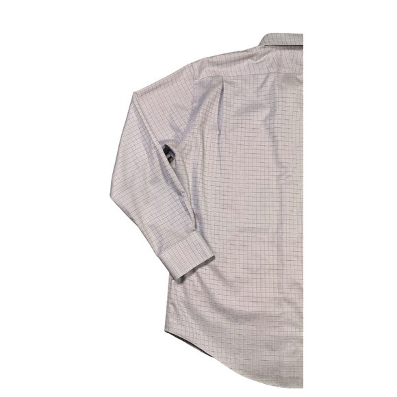 Nordstrom's Shirt Men's Long Sleeve Casual Button Up Checkered Collared Blue Lg - Picture 9 of 11